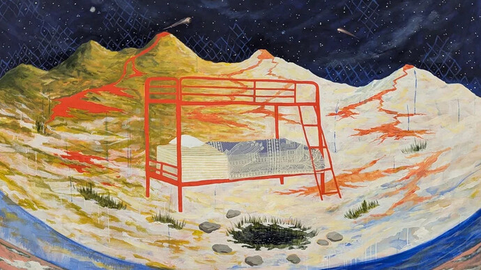 Rachel Rizzo, Sleep (detail), 2026. Courtesy of Anderson Yezerski Gallery 