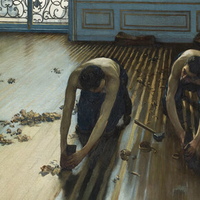Gustave Caillebotte, Floor scrapers (detail), 1875. Courtesy of the Art Institute of Chicago
