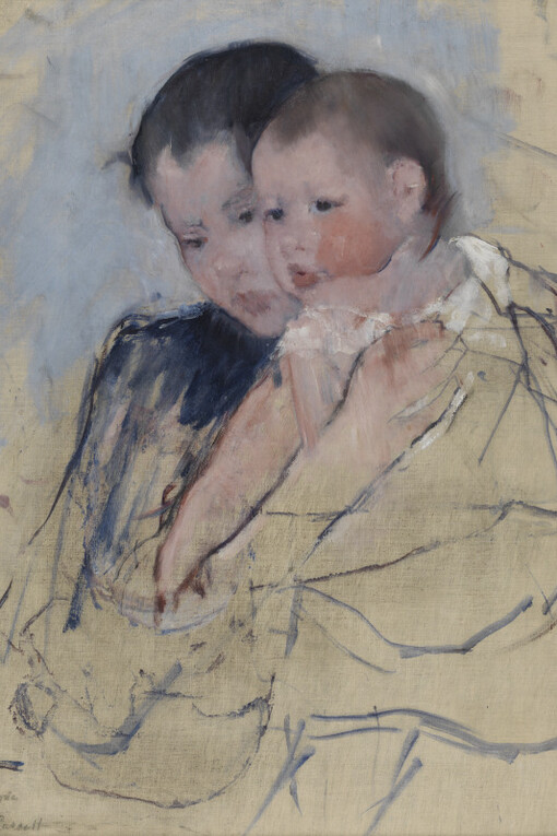 Mary Cassatt, Baby on mother's arm (detail), 1891. Courtesy of PAFA