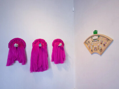 Jennifer Ling Datchuk and Consuelo Jimenez Underwood, In our hands, exhibition view. Courtesy of Ruiz-Healy Art