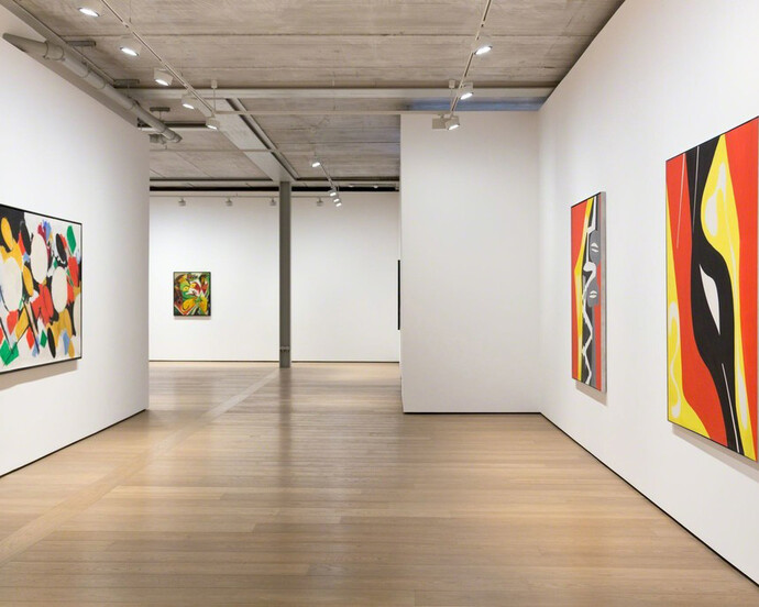 Ernst Wilhelm Nay, Exhibition view. Courtesy of Almine Rech Gallery 