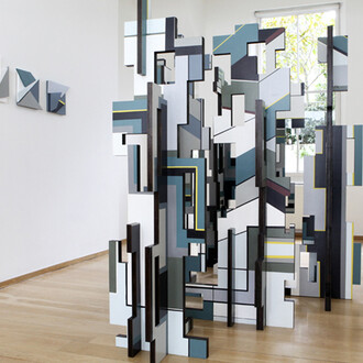 Blast Wall installed at The Foundry Gallery, 2021. © 2021 The Foundry Gallery. 