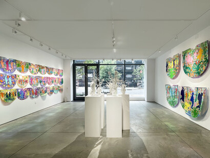 Hoesy Corona, Climactic Shocks, 2023, installation view. Courtesy the artist and Praxis Gallery, NYC