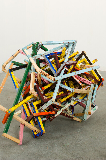 Philippe Richard, Noeud, 2014, acrylique sur bois, dimensions variables, Crédit photo Marc Plantec