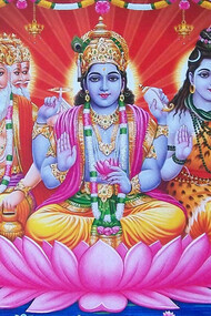 La Sacra Trinità Hindu, Brahma, Vishnu e Shiva 