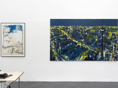 Various artists, Cityscapes, exhibition view. Courtesy of Galerie Poll