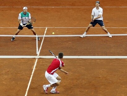 Partido de dobles entre Italia y Suiza