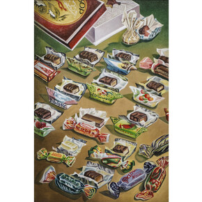 Elena Khudiakova, Sweets, Oil on canvas, 75 x 51 cm, 2012 – 2014