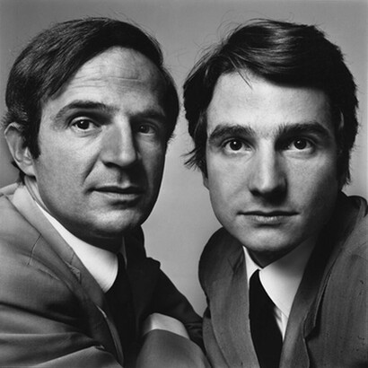 Richard Avedon - "Portrait de François Truffaut et Jean-Pierre Léaud" - 1971