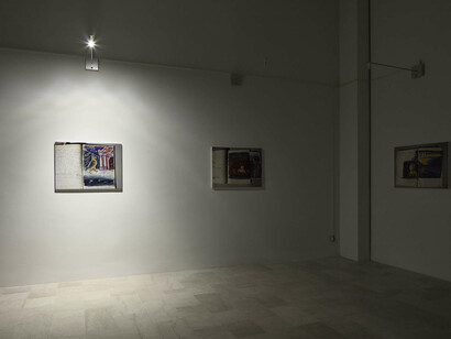 Franco Vaccari, Migrazione del reale, 2020, installation view, P420, Bologna, foto C. Favero