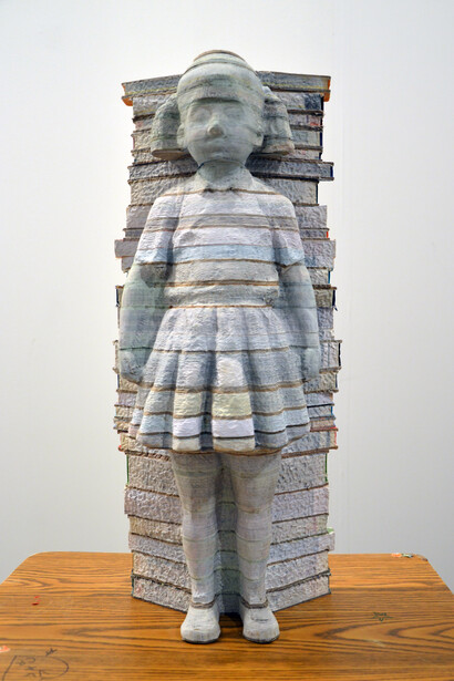 Li Hongbo, Absorption No 2, Books 60 x 29 x 21, cm, 2015