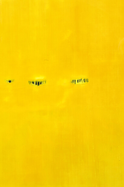 Barcilon, 2015, pure pigments and varnish on wood, 153x200cm. Detail