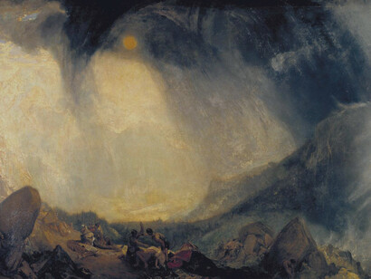 Joseph Mallord William Turner- Snow Storm, Hannibal and his Army Crossing the Alps