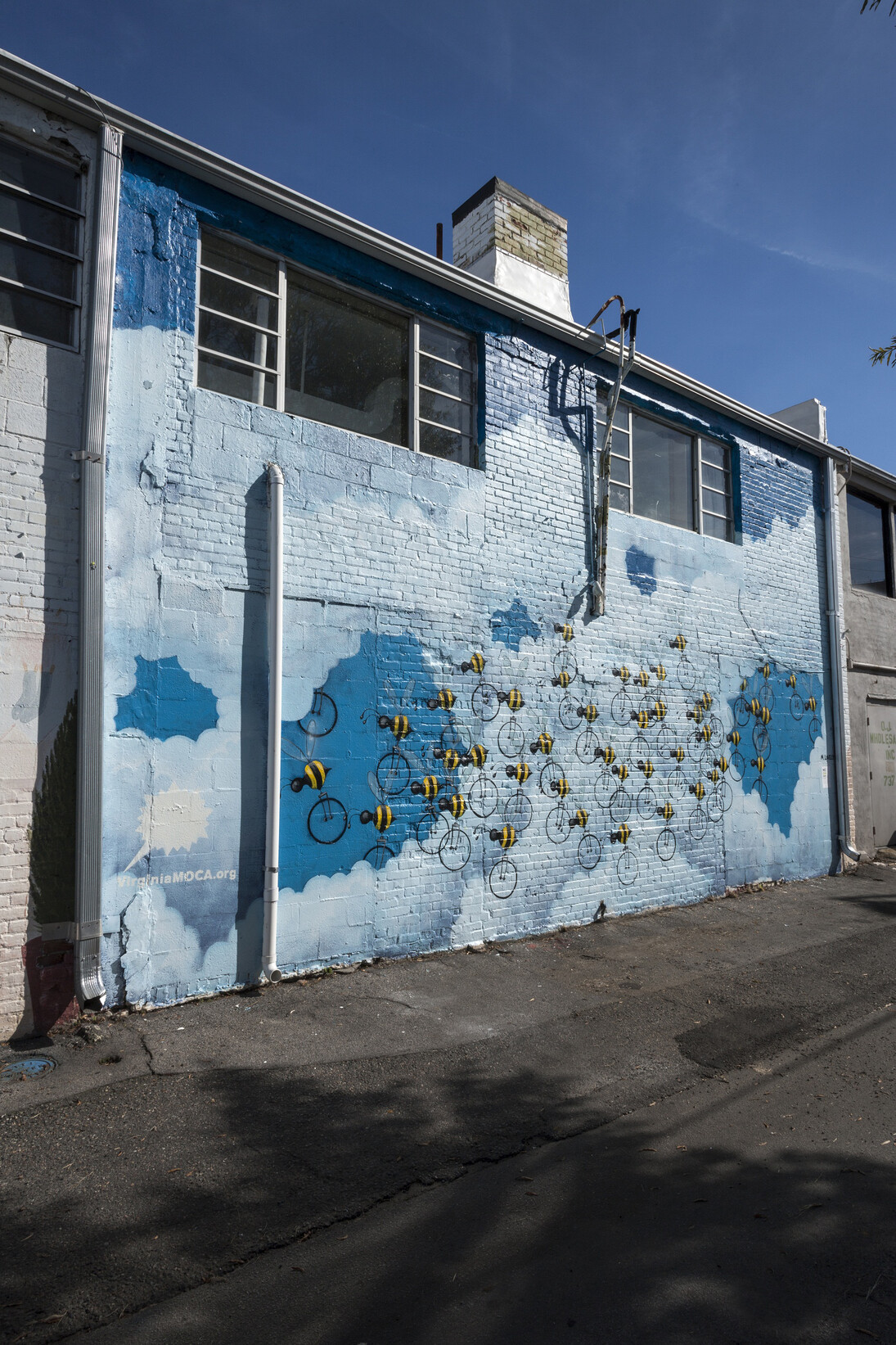 Matt Lively, 27 Beecycles. NEON District Mural. Commissioned by Virginia MOCA. Photograph by Glen McClure. October 2015.