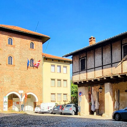 Zona Piazzo. Biella, Italia