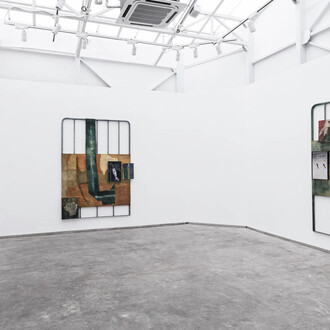 Biraaj Dodiya, Grid for a disappearance, exhibition view. Courtesy of Experimenter
