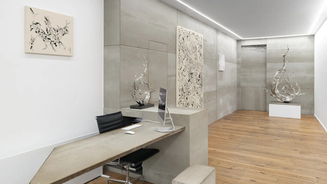 Katrin Fridriks, Joan Saló, and Zheng Lu, White on white, exhibition view. Courtesy of Galerie Sept