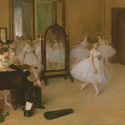 Edgar Degas, "La classe di danza", dettaglio, 1871. Metropolitan Museum of Art di New York, Usa