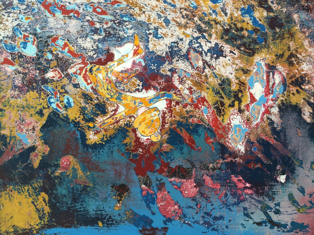 Alexander Polzin, Flying Robert, 2014, 150 x 80 cm, Oil on board