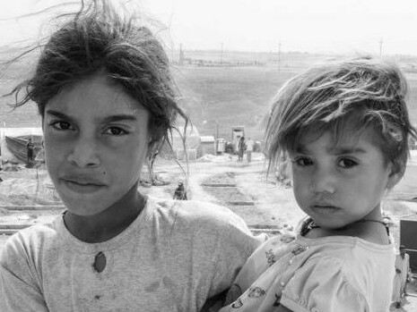 Niños refugiados de Mosul