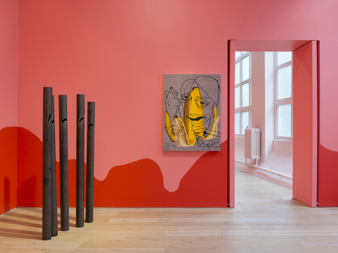 Everything falls faster than an anvil, Installation view. Courtesy Pace London