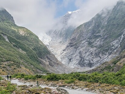 Ghiacciaio Franz Josef nel Parco Nazionale Westland Tai Poutini, Isola del Sud della Nuova Zelanda