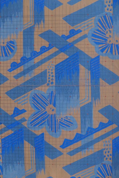 Anonymou, Project for upholstery fabric, ca. 1925. Courtoisie de Musée Horta