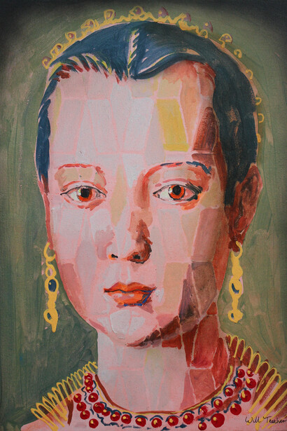 Maria de'Medici (after Bronzini) - Oil on canvas - 45.6 x 61cm