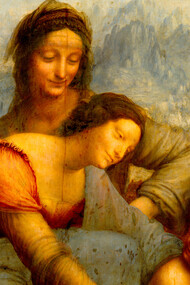 «Santa Ana, con la Virgen y el Niño» (detalle), óleo sobre tabla, c.1503