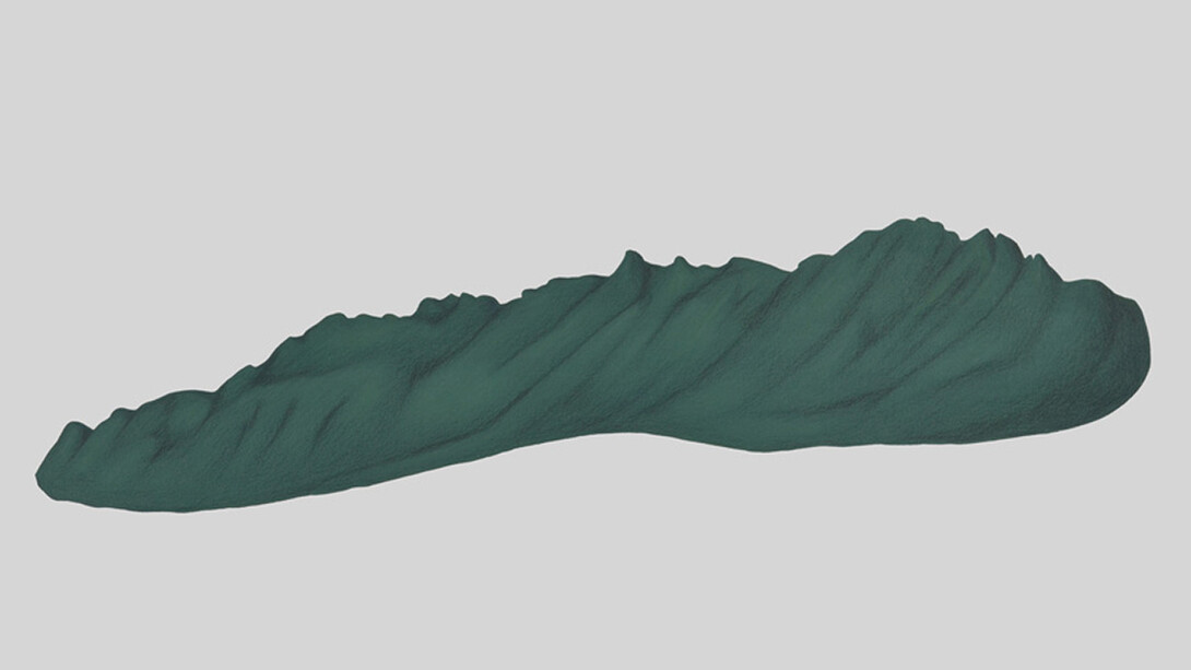 Rosalia Banet, Montaña tóxica 006, acrílico y lápices de colores,  50x70cm, 2014