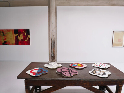 Max Gimblett, Where dreams come, exhibition view. Courtesy of Hosfelt Gallery