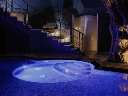 The indoor pool