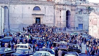 Funerali di Giuseppe Fava a Palazzolo Acriede, 1984