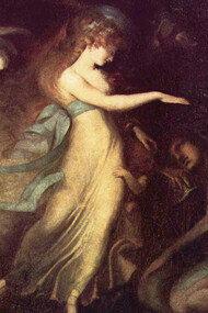 Johann Heinrich Füssli - La regina delle fate con il principe Artù, 1788