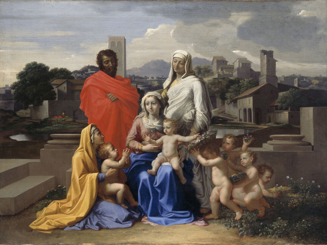 Nicolas Poussin (1594-1665), The Holy Family with Saints Anne, Elizabeth and John, 1649, Photo © National Gallery of Ireland
