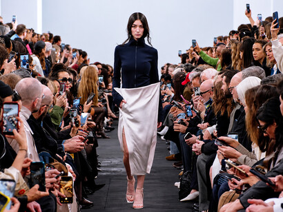 Courrèges Fall/Winter 2026/27 womenswear collection presented during Paris Fashion Week in Paris, France