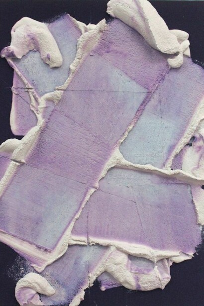 Hill, Patrick, Witchy Poo, 2013, Concrete, dye on canvas and panel, 40.6 x 30.5 cm, Courtesy of The Approach, London