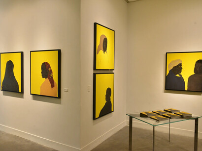 M’barek Bouhchichi, Ce que je suis, ce que nous sommes, vue d’exposition. Avec l’aimable autorisation de L’Atelier 21