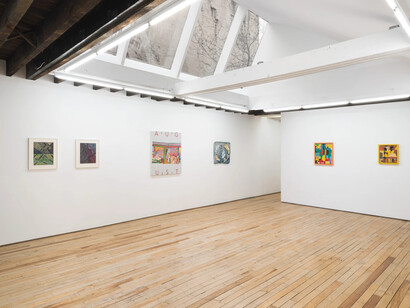 Various artists, Lines and planes, exhibition view. Courtesy of Rachel Uffner Gallery
