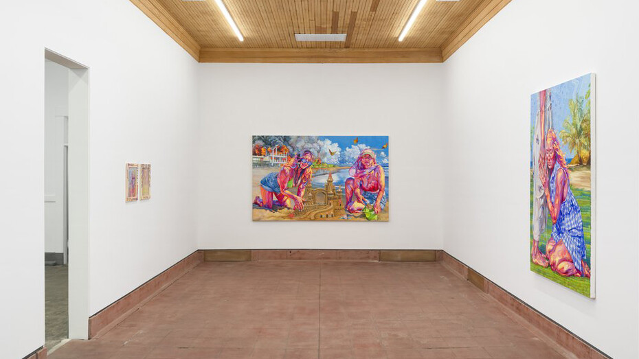 Hannah Lupton Reinhard, Are we here yet? Exhibition view. Courtesy of Rusha & Co. 