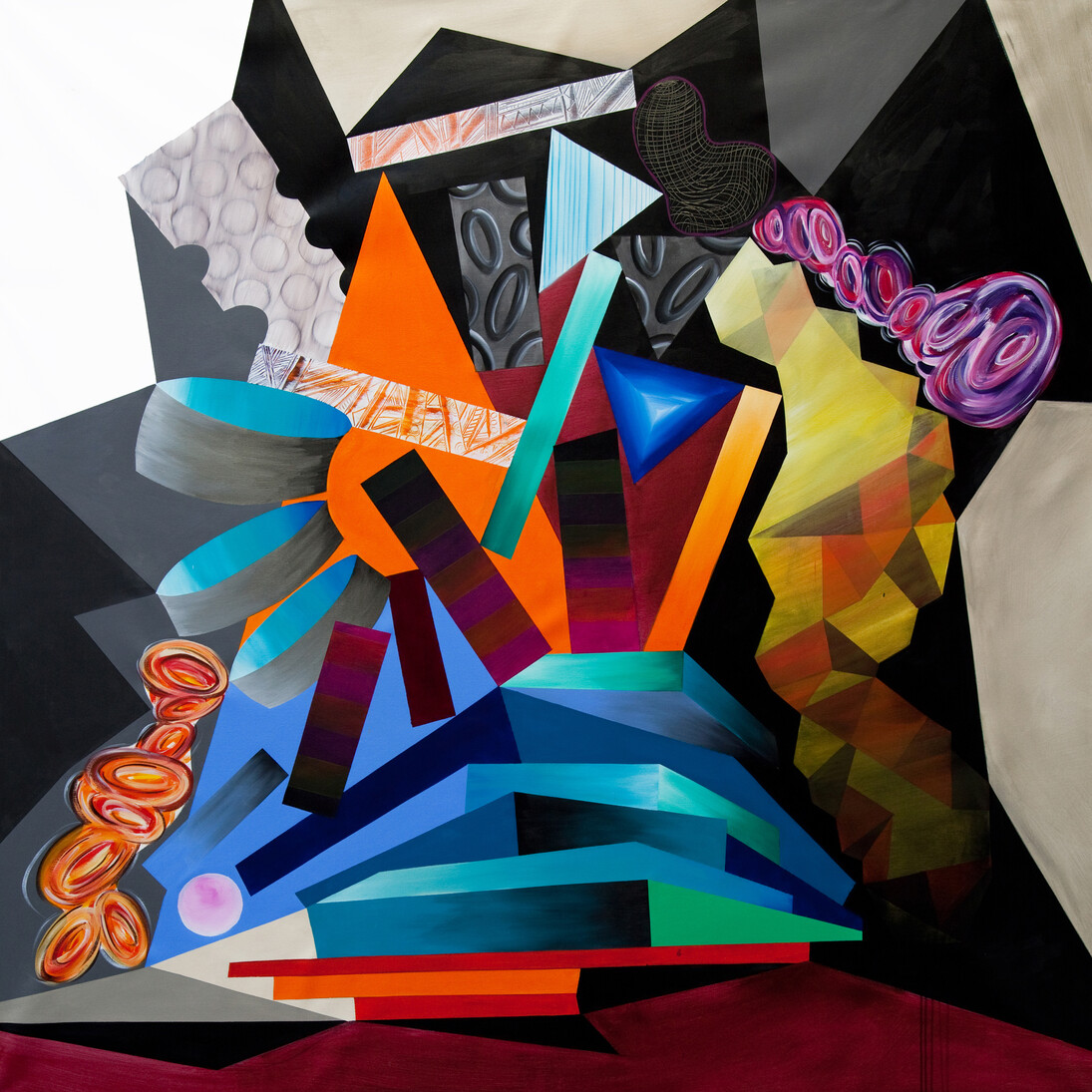 Athier, Eternal Balance 4, 2014, Acrylic on canvas, 205 x 205 cm