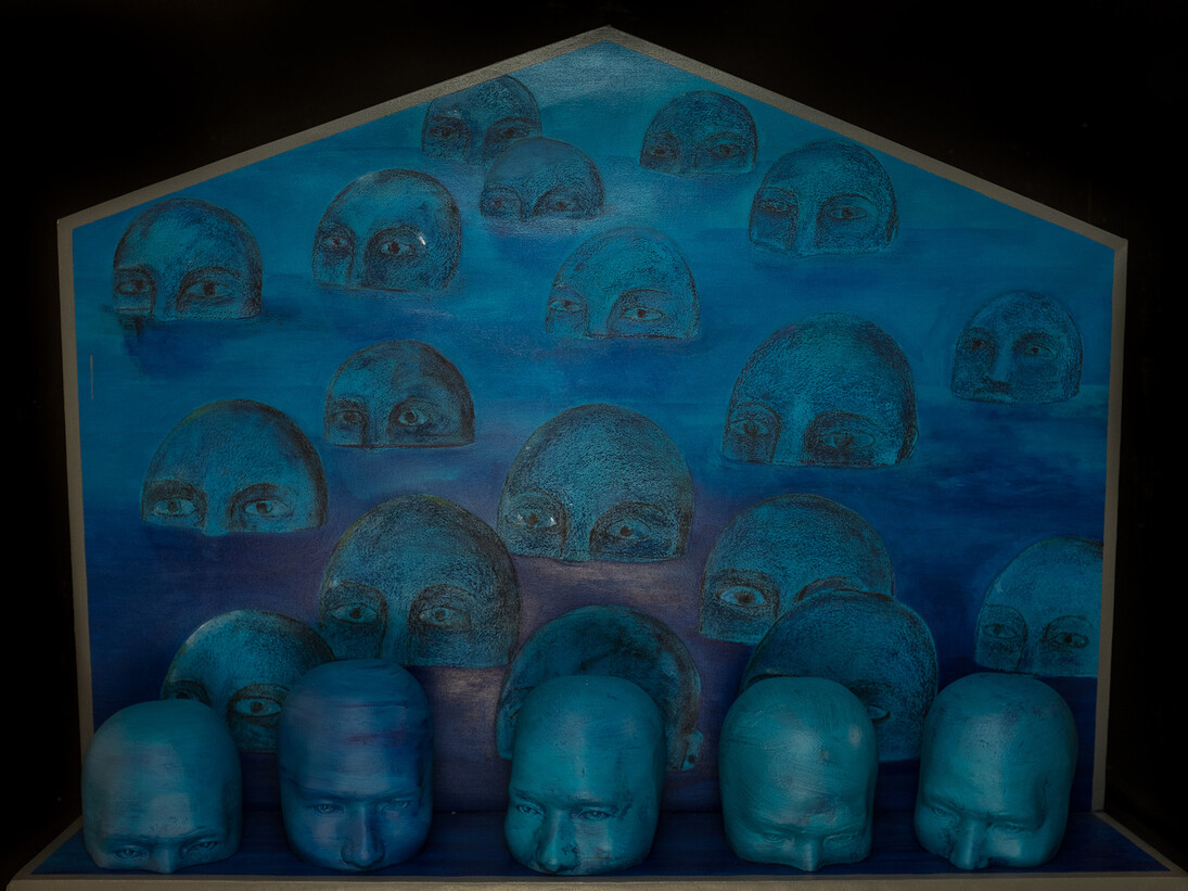 Sin Sin Fine Art, S. Teddy Darmawan, FLOATING, 2010, Polyester, acrylic on canvas, 80 x 100 x 20 cm, Courtesy the artist and Sin Sin Fine Art, Hong Kong
