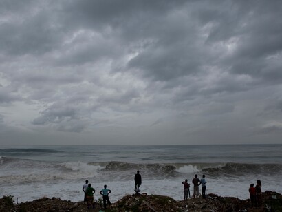 Mar agitado en el sur de Florida