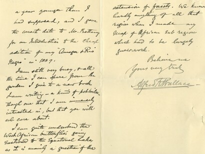Carta manuscrita de Wallace 