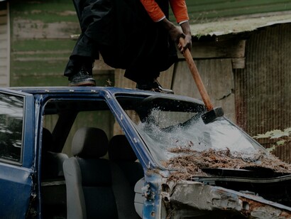 Destruição de um carro