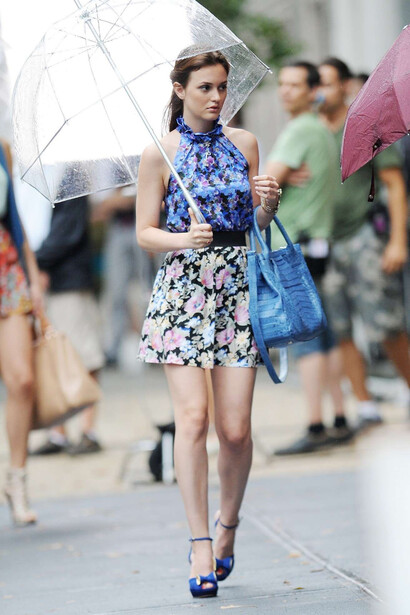 Leighton Meester personifying Blair Waldorf's unparalleled style