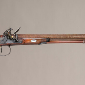 Flintlock pistol with case and accessories. Made by Wogdon & Barton (British, London 1795–1803). British, London, ca. 1800. The Metropolitan Museum of Art, Purchase, Rogers Fund, 1937 (37.154.3a–g)