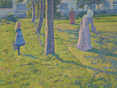 Théo Van Rysselberghe, The tennis party, 1889. Mit freundlicher genehmigung des Arp Museums