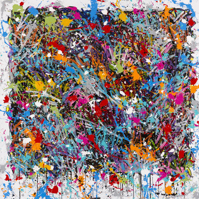 JonOne, Color Fading, 2015, acrylique sur toile, 203 x 205 cm