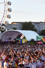 Public viewing of the Switzerland vs. Germany match at the UEFA EURO 2024 Fan Zone Hamburg, Germany